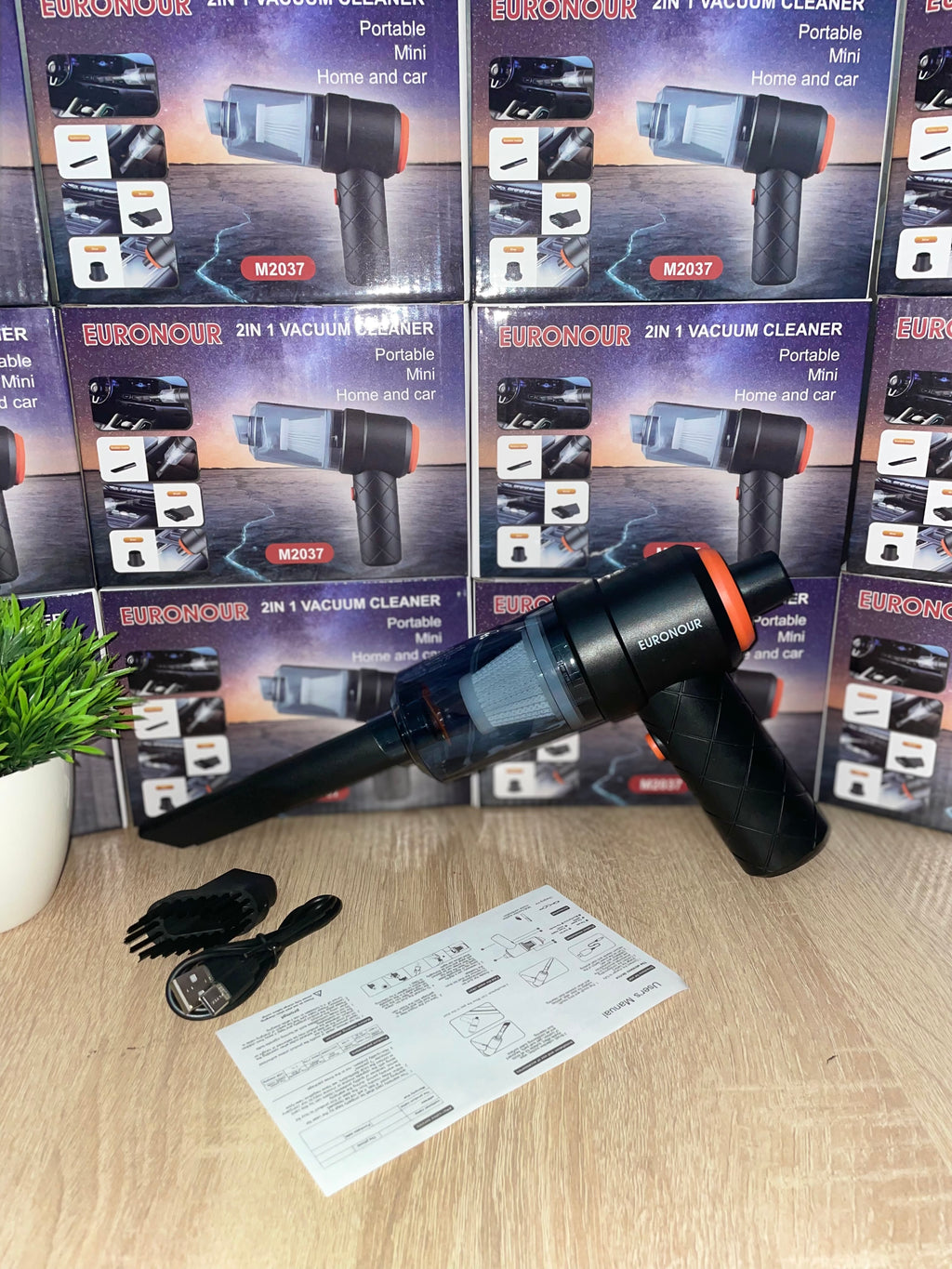 مكنسة كهربائية لاسلكية للسيارة والمنزل 2في1